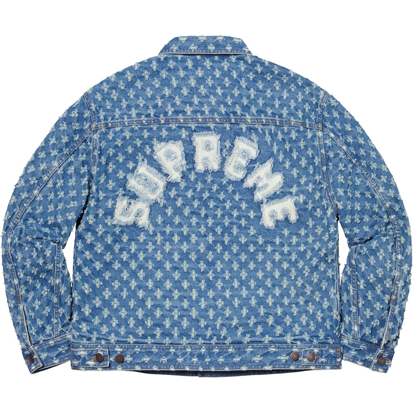 Hole Punch Denim Trucker Jacket view 15